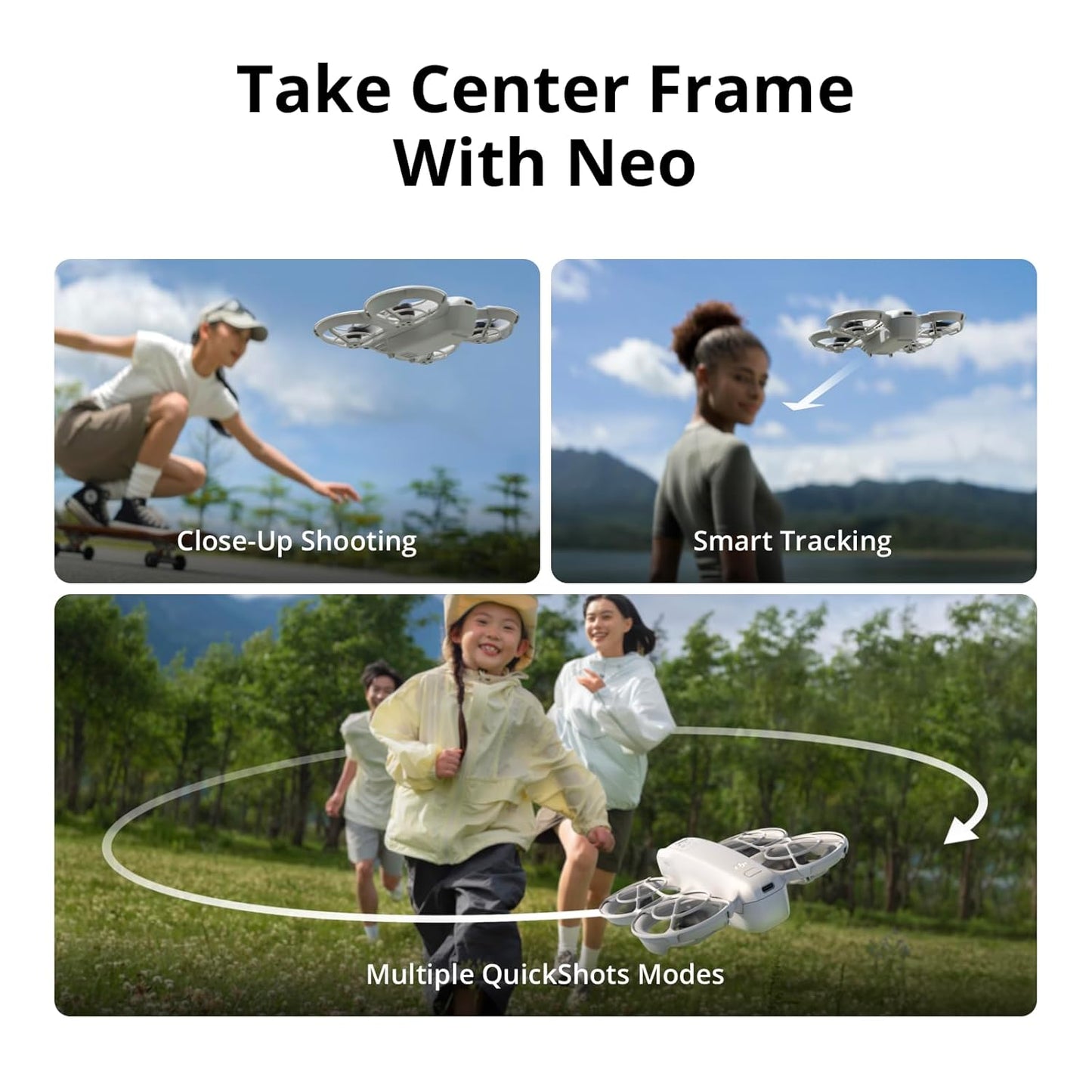DJ'I Neo Fly More Combo, Mini Drone with 4K UHD Camera for Adults, 135g Self Flying Drone