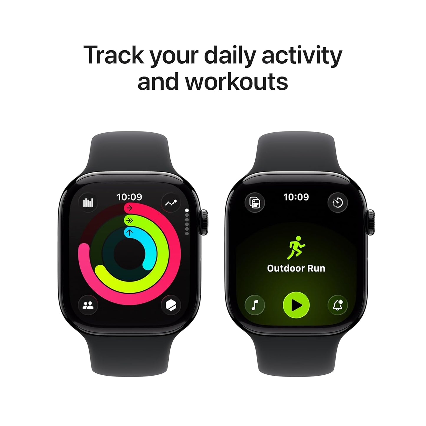 iWatch Series 11 Jet Black Aluminium Case with Black Sport Band