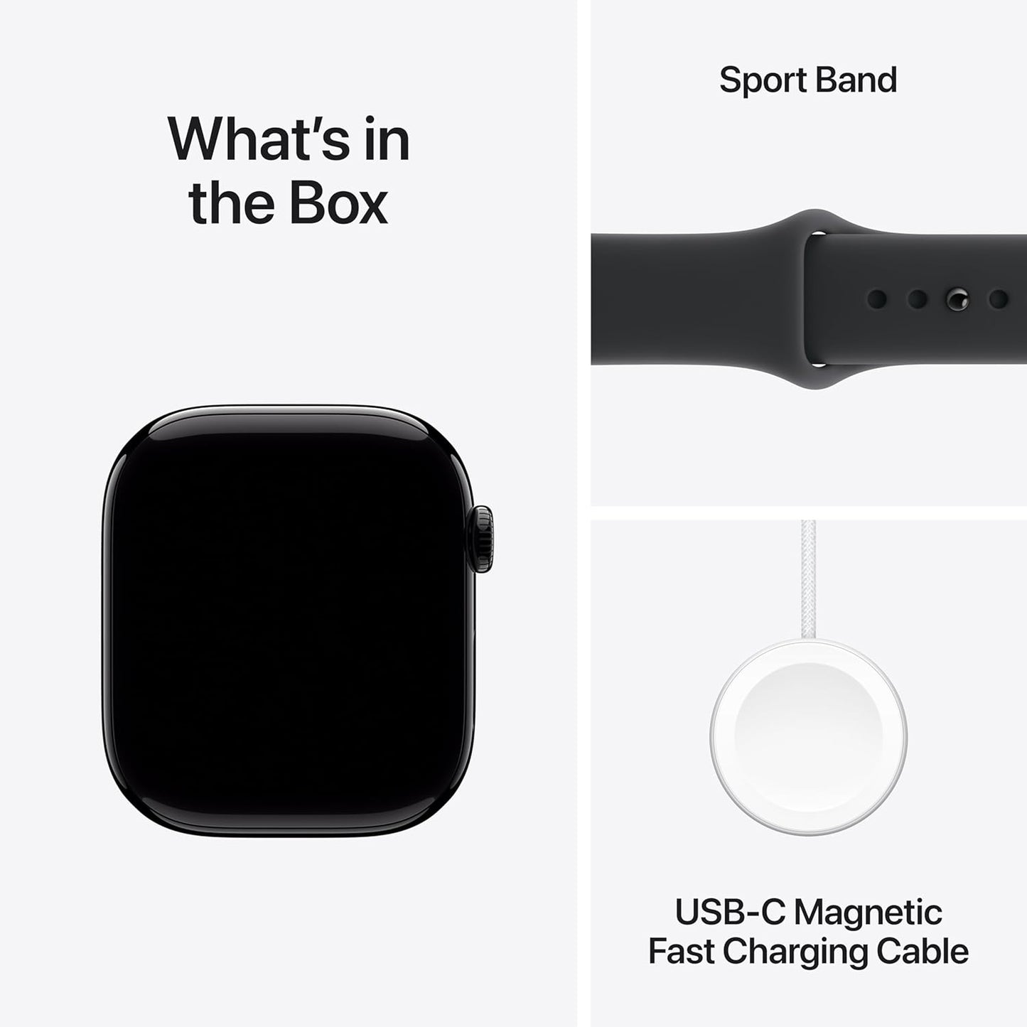 iWatch Series 11 Jet Black Aluminium Case with Black Sport Band